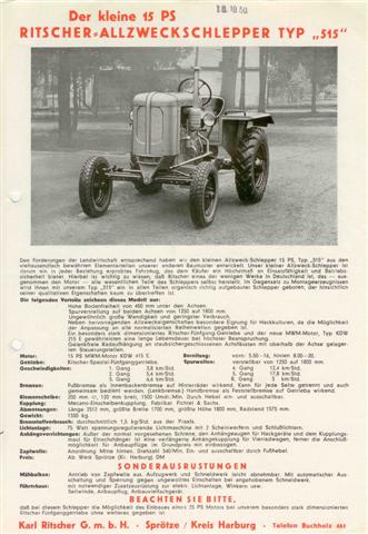 Ritscher 515 Originalprospekt