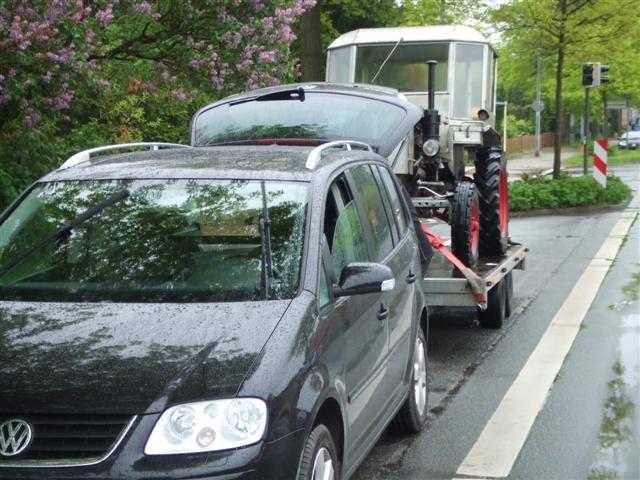 Wechsel des Zugfahrzeugs