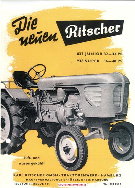 Original Prospekt Ritscher 832