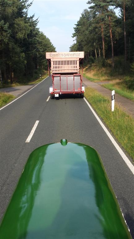 Fahrt zum neuen Stellplatz