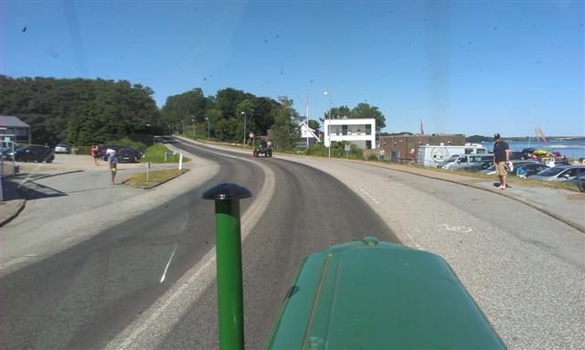 Fahrt zurück am Meer