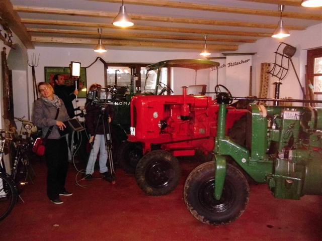 Dreh im Museum