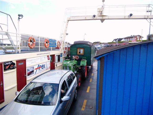 auf der Überfahrt