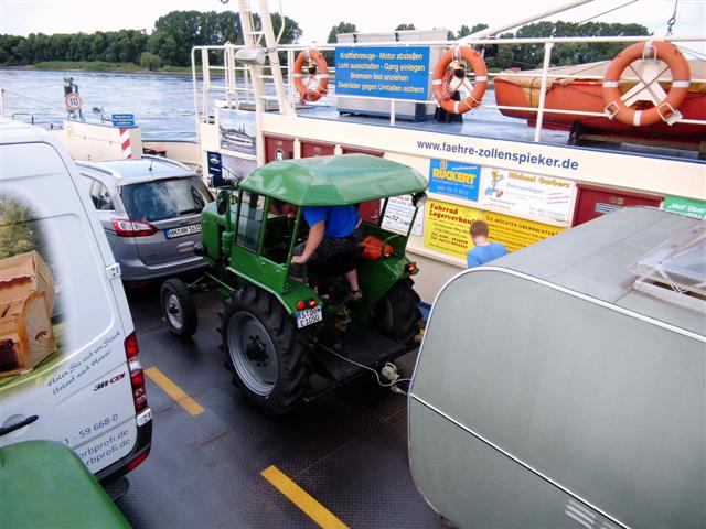 auf der Überfahrt