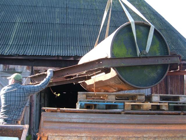 Verladung auf Nicos 7,5 Tonner